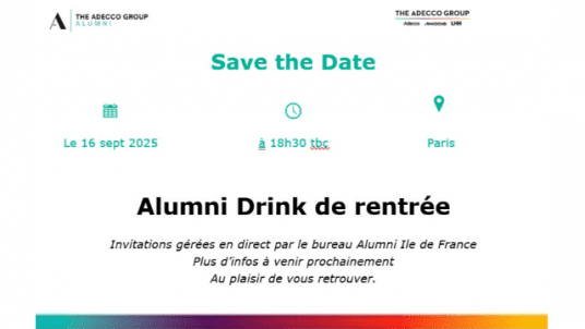 Ile de France  - 16 sept Alumni Drink de rentrée